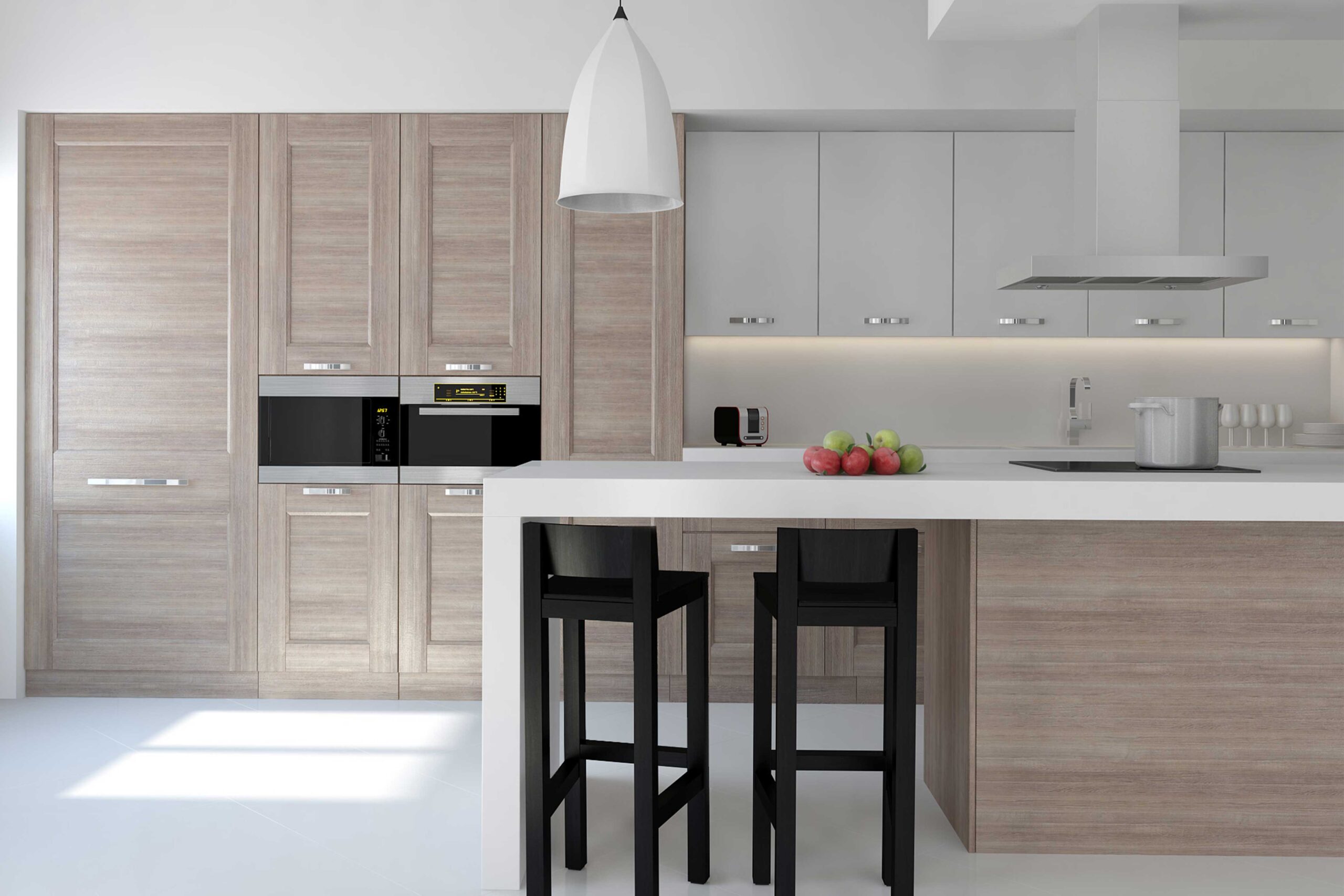 kitchen cabinet with I-shaped