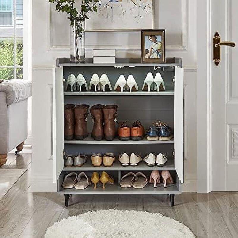 A sleek shoe cabinet from a top shoe cabinet manufacturer enhances any modern entryway, maximizing space with organized, stylish storage.