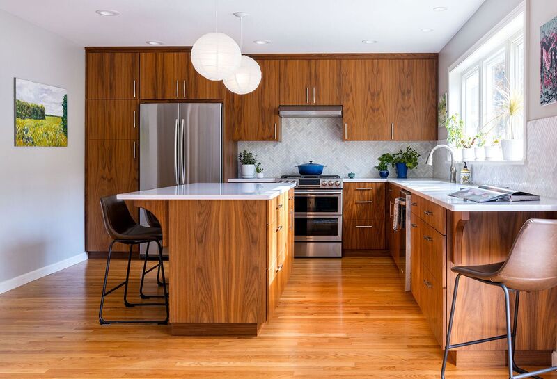 Sustainable kitchen cabinets crafted from bamboo and reclaimed wood, finished with sustainably sourced materials, low-VOC coatings.