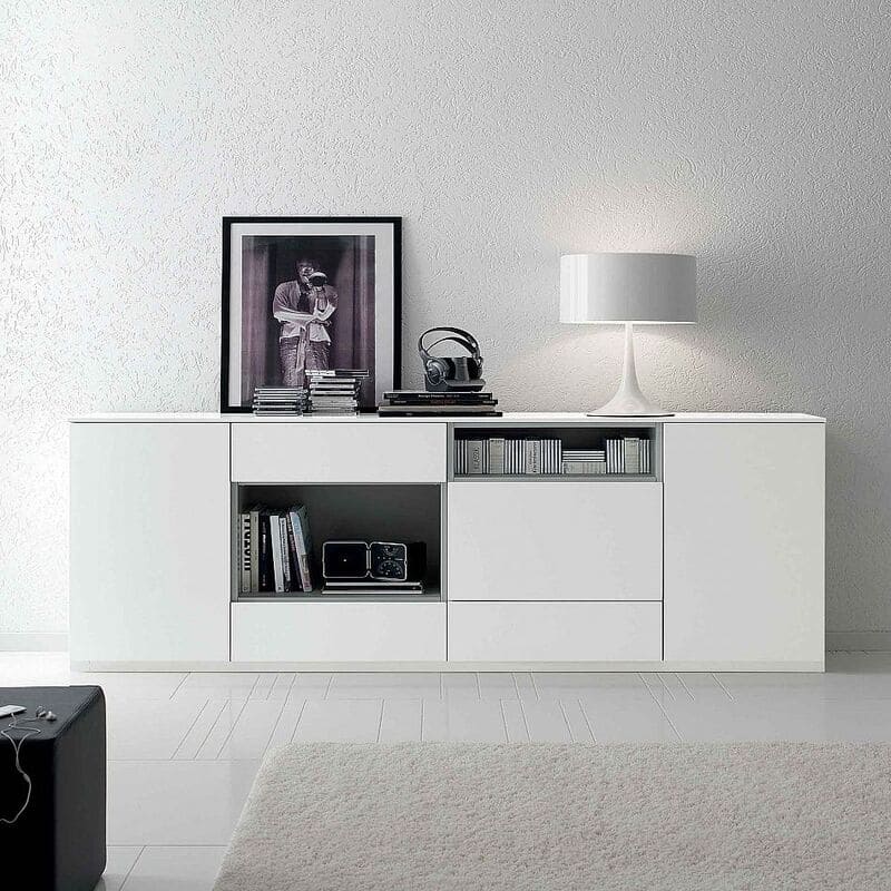 A sleek and modern sideboard, designed to blend functionality with contemporary style