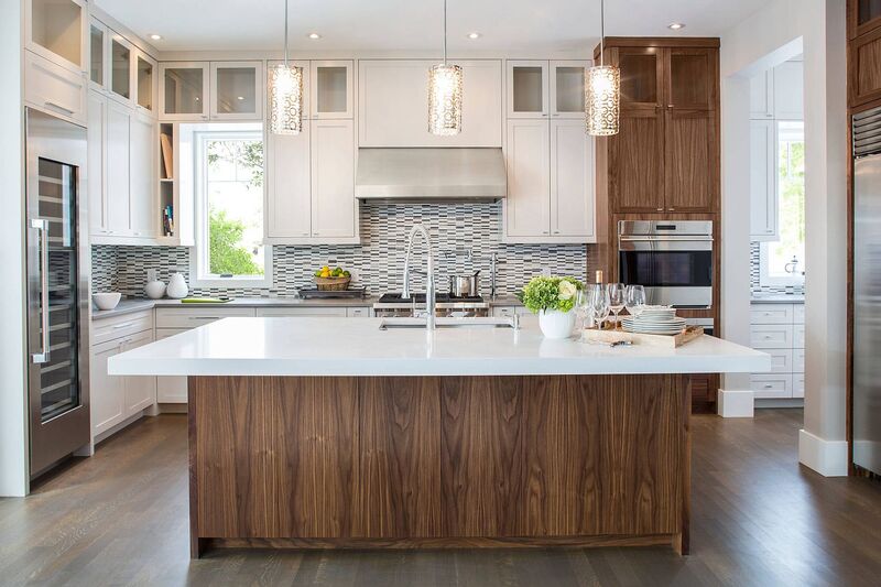 Kitchen featuring kitchen island base cabinets with natural wood textures