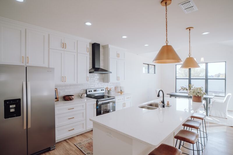 Custom kitchen island crafted by Casta Cabinetry featuring high-quality finishes and durable materials