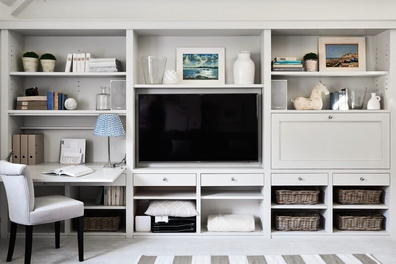 A multi-functional media wall cabinet perfect for open-plan homes