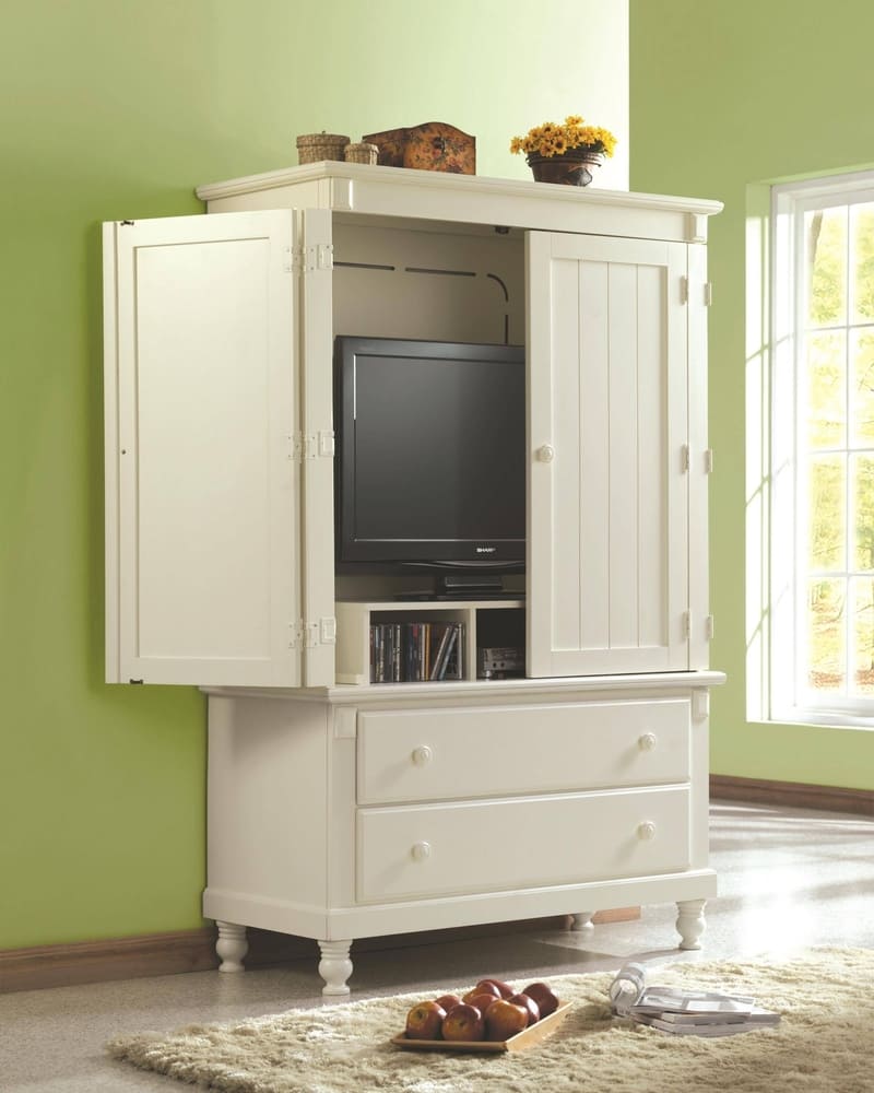 A multi-functional tall media cabinet