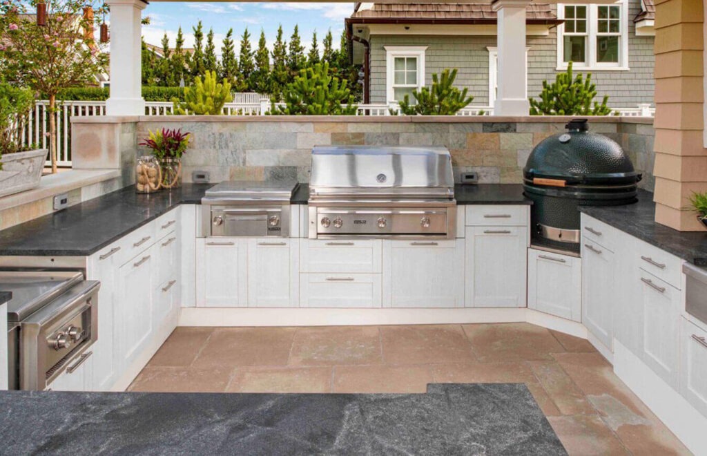 Durable materials for outdoor kitchen cabinets that resist wear and require minimal upkeep