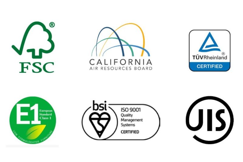 FSC-certified at Casta Cabinetry's warehouse