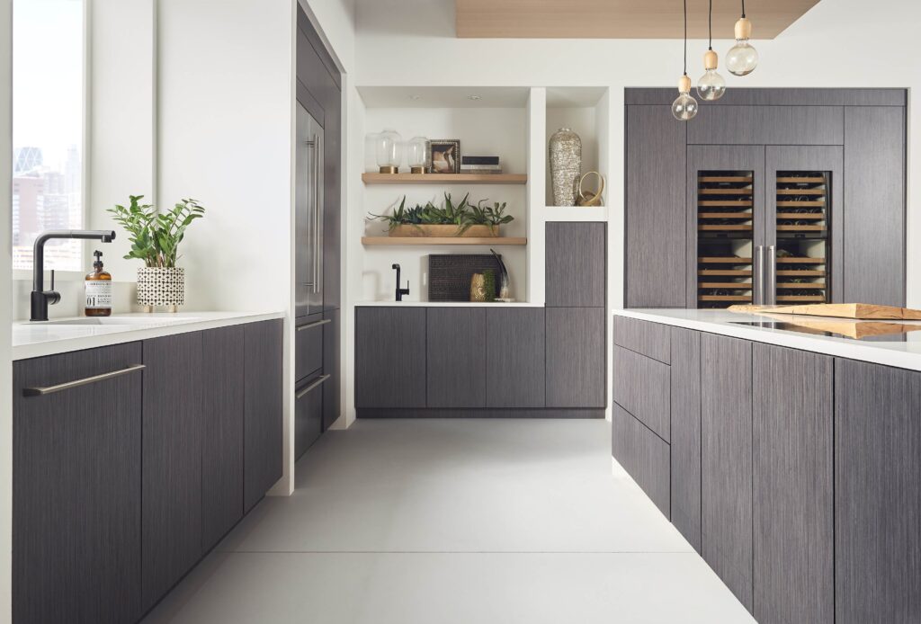 Thermofoil wrap to an MDF cabinet door