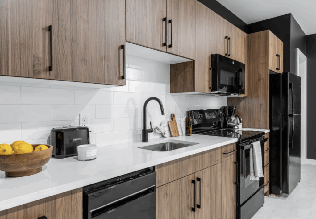 Hartford kitchen units featuring Casta’s high-precision cabinetry