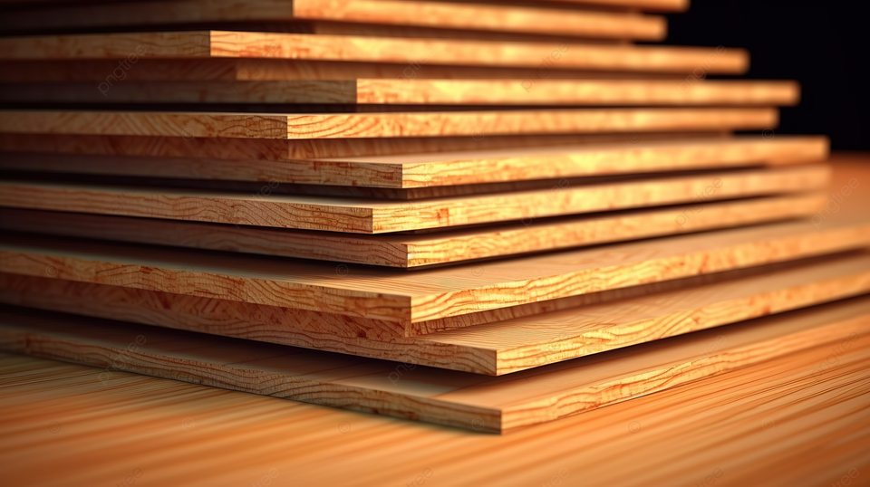 Layered plywood sheets showing cross-grain strength and premium MDF vs Plywood for Kitchen Cabinets appearance