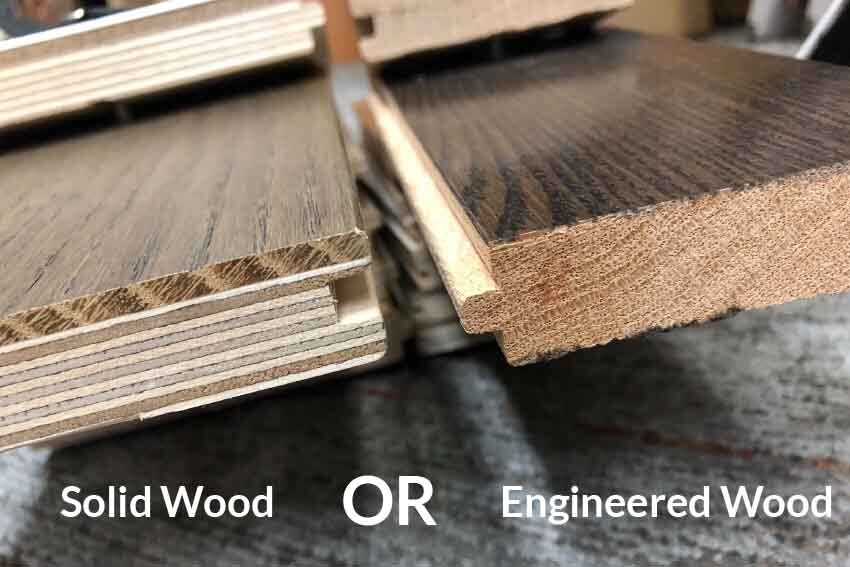 Comparison of solid wood and engineered wood materials used in modular kitchen cabinet construction