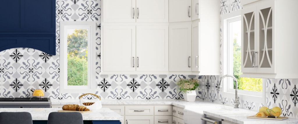 Framed kitchen cabinets produced by an Indiana manufacturer