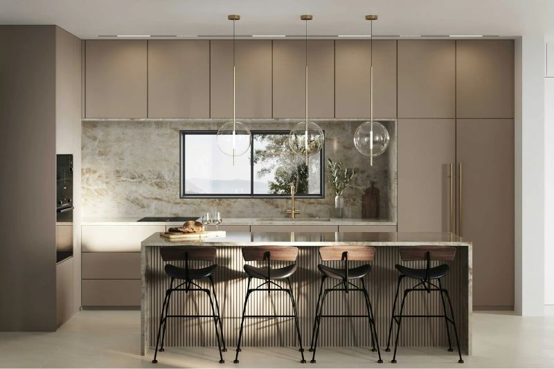 Casta’s kitchen cabinets
