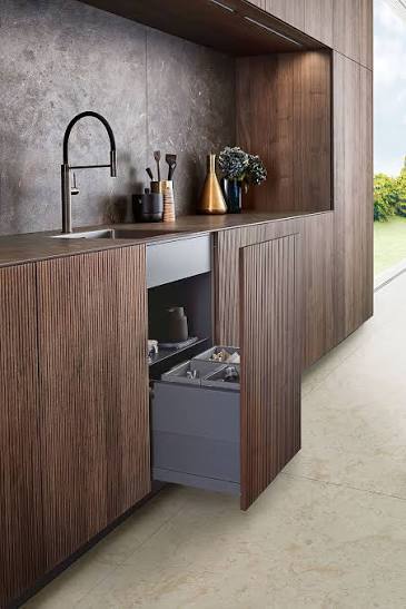 Precision-engineered stylish kitchen cabinets in a luxury German style