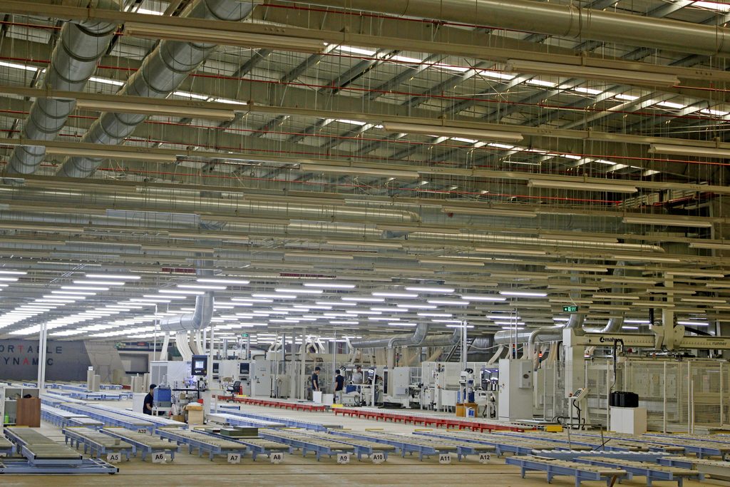 Casta Cabinetry production floor sourcing certified materials for CARB 2-compliant cabinets