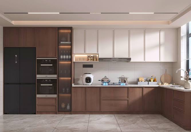 Model kitchen unit used as the approved reference for a project